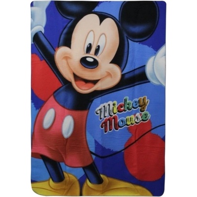 SETINO Flísová deka pre chlapcov Mickey Disney modrá