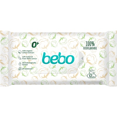 Bebo Биоразградими влажни кърпички Бебо - 12 броя (1463)