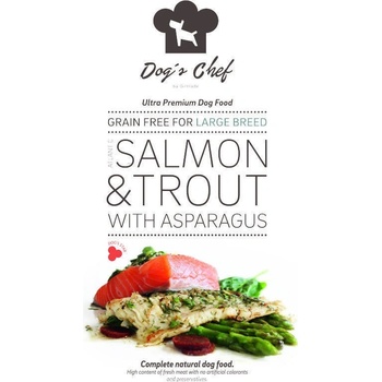 Dog's Chef Atlantic Salmon & Trout with Asparagus Large Breed 12 kg