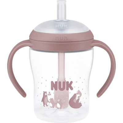 NUK Fľaštička na učenie Perfect Match so slamkou 150 ml Bear