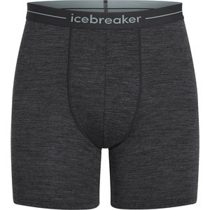 Icebreaker Мъжко мериносово термобельо Icebreaker Anatomica Long Boxers Merino base layer - Jet Heather (015-2398-0112)