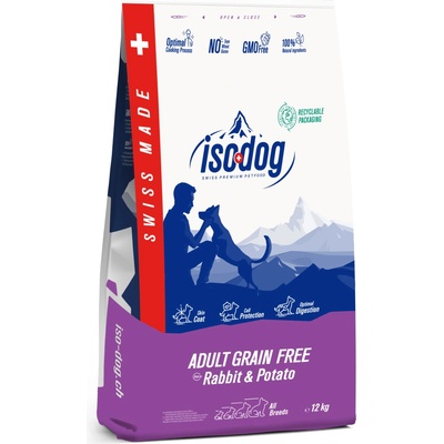 Iso-dog Adult GRAIN FREE Rabbit & Potato All Breeds 3 kg
