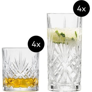 Zwiesel Glas Чаша за дълги напитки SHOW 368 мл, с чаши за уиски, комплект от 8 бр. , Zwiesel Glas (ZWI121881)