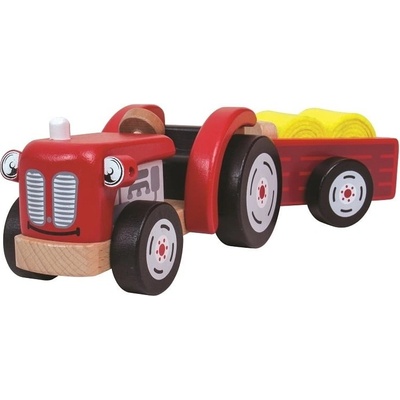 Tidlo Drevený traktor s postavičkou