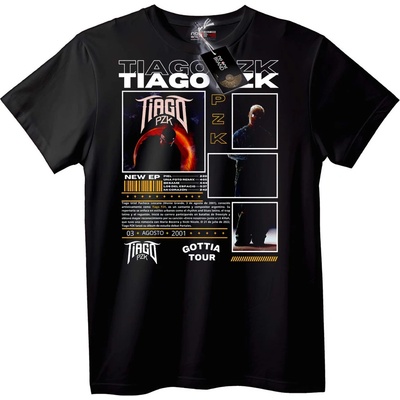 NOONEBRAND Тениска Tiago PZK Музикално Турне - M, White