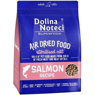Dolina Noteci Suché krmivo pro kočky Superfood Sterilised s lososem 1 kg
