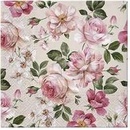 PAW servítky L Roses Glory cream 33x33cm