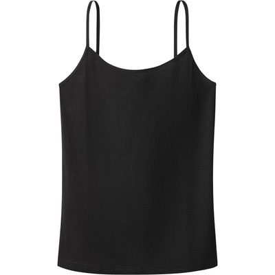 esmara dámský top se špagetovými ramínky s BIO bavlnou černá – Zboží Dáma
