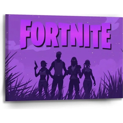 Sablio Obraz FORTNITE Fialová silueta - 90x60 cm