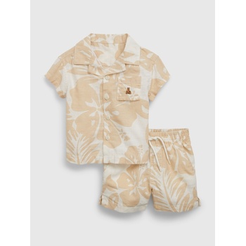 GAP Бебешка ленена риза и шорти GAP GAP | Bezhov | Момчешки | 50-62