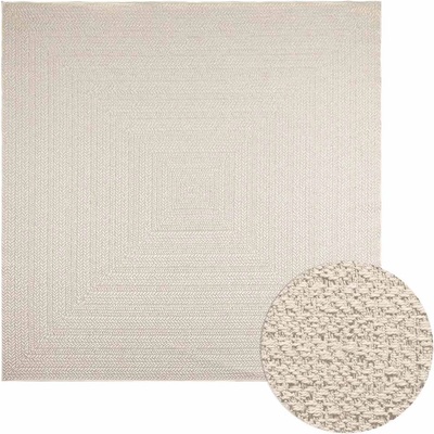 vidaXL Килим "ZIZUR", 240x240 см, визия юта, за закрито и открито (4010369)