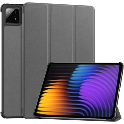 Protemio LEATHER Zaklápací kryt pre Xiaomi Pad 7 / Pad 7 Pro 103518 šedý