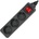 Xmart Разклонител с ключ Xmart GNB-03K, 3 гнезда, 5.0 м, Черен (7260)