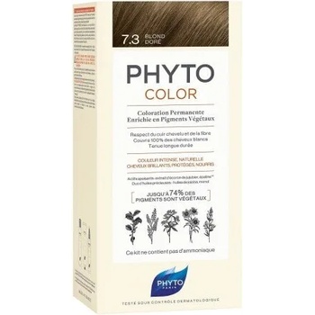 PHYTO Безамонячна боя за коса 7.3 Златисто Русо, Phyto Phytocolor Coloration Permanente 7.3 Golden Blonde 50ml