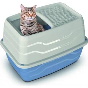 Georplast Закрита котешка тоалетна SALTO, с вход отгоре 56 x 40 x 38 см GEORPLAST Италия 10525
