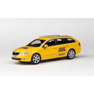 Abrex škoda Superb II combi AAA Taxi 1:43