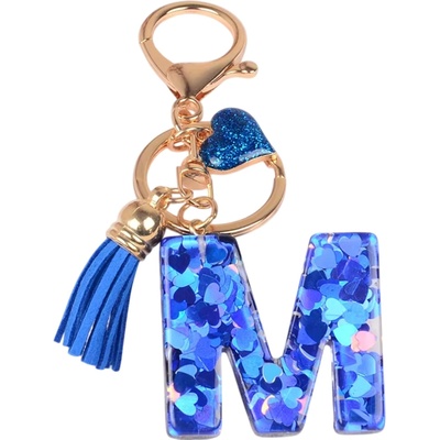 HARAHU Ключодържател Азбука - m / Тъмносиня kp37872 (37872)