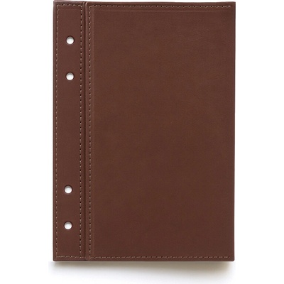 Obal na diář A6 kožený hnědý Barva Hnědá Kůže Elegant – Zboží Dáma