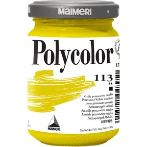 Maimeri Vynil Polycolor АКРИЛНА боя Permanent Yellow Medium 113 140 ml 1 бр (M1220113)