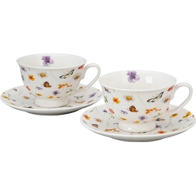 DUO PORCELAIN Královské šálky s podšálky sada 2 ks 967385