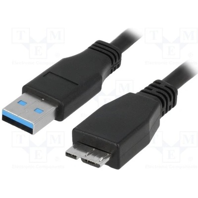 Logilink CU0027 USB 3.0, USB A vidlice, USB B micro vidlice, niklovaný, 2m