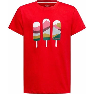 La Sportiva Icy Mountains T-Shirt K Mountain Red