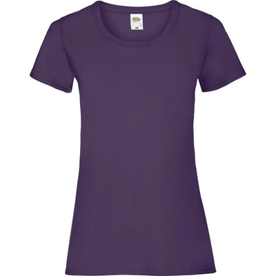 Fruit of the Loom Tričko Lady-Fit Valueweight T krátký rukáv dámské COT-16137235000 Purpurová