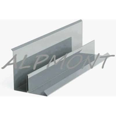 Lemování zdí r.š.450mm Hliník Al Lakovaný RAL 7001 stříbrošedá dl.1m