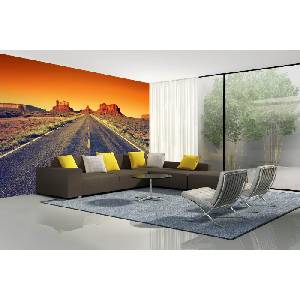 DIMEX ART Самозалепваща се флизелинова фототапета път към монумент вали 375 x 250 см