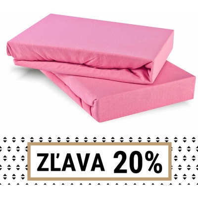 EMI Prostěradlo růžové jersey Full 140x190