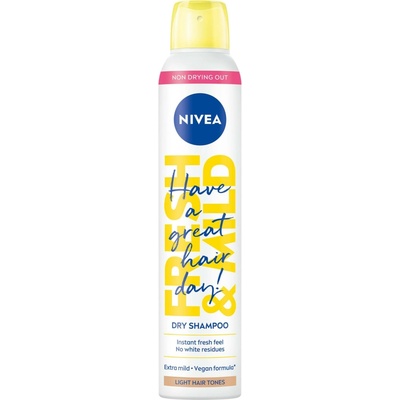 Nivea Fresh & Mild suchý šampón pre blond vlasy 200 ml