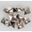 Black & metal метални пирамиди - 10pcs - CW-032