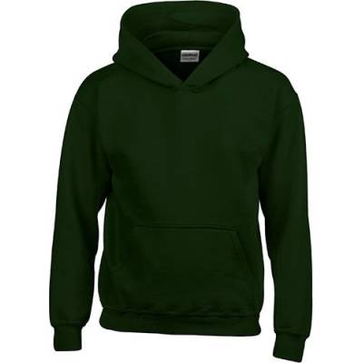 Gildan Detská mikina s kapucňou G18500K Forest Green