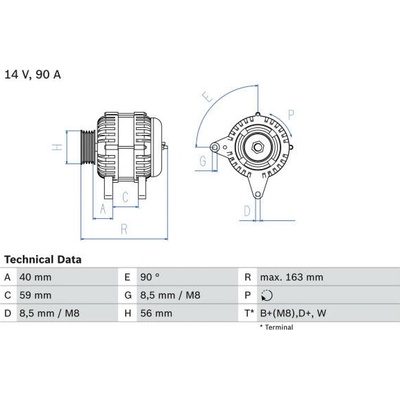 generátor BOSCH 0 986 040 940