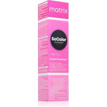 Image 1 of Matrix SoColor Pre-Bonded перманентната боя за коса за прикриване на побелелите участъци цвят 7N 90ml
