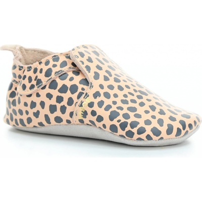 Bobux capáčky dalmation print soft sole rose