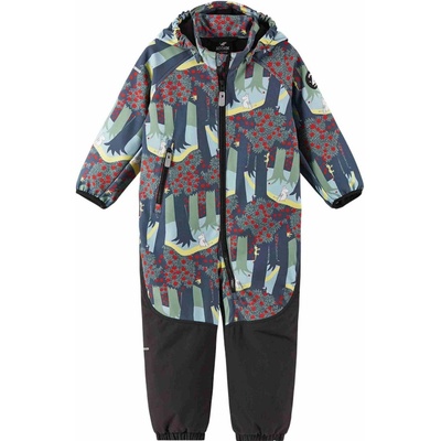 Dětský softshellový overal Reima Moomin Mjosa Soft black – Zbozi.Blesk.cz