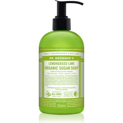 Dr. Bronner’s Lemongrass & Lime течен сапун за тяло и коса 355ml