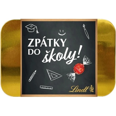 Lindt Lindor Zlatá plechovka pralinek Zpátky do školy 200 g