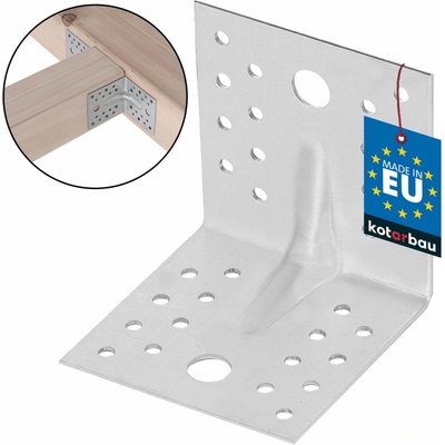 DOMAX Uhoľník montážny s prelisom KMP9 80x80x80x1,5 mm 4139