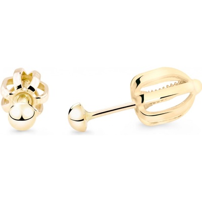 Cutie Jewellery Kôstkové náušnice zo žltého zlata Z5003-30-X-1