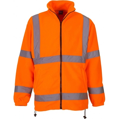 Yoko reflexná fleecová bunda HVK08 Fluorescent Orange