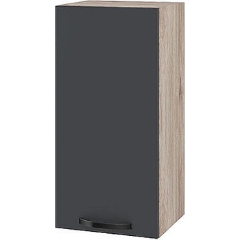 ИРИМ Горен кухненски шкаф Сити АРФ-Карбон мат-11-16 35 см