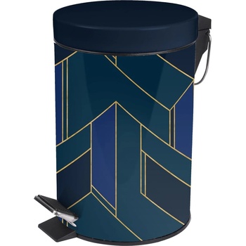 douceur d'intérieur Тъмносиньо метално кошче за боклук с педал 3 l Achille - douceur d'intérieur (1801406)