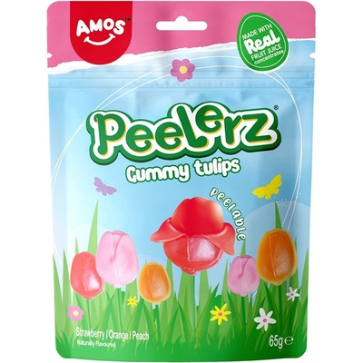 AM Tulips Shaped Peelable Gummy 65 g