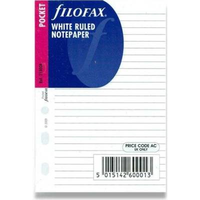 Filofax Poznámkový papír, linkovaný bílý formát A7