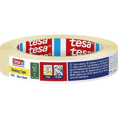 tesa ХАРТИЕНА ЛЕНТА tesa professional ЗА БОЯДИСВАНЕ 40м х19мм (51023-00011-00)