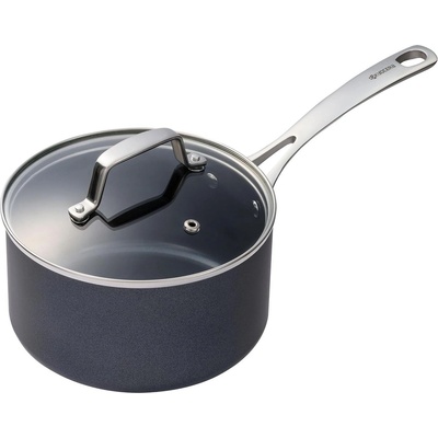 KYOCERA (Kyoto Ceramics - Япония) Съд за сос KYOCERA със стъклен капак и керамично покритие - Ø18 x h15 см (3.8 л) (Kyocera CSP - 07)