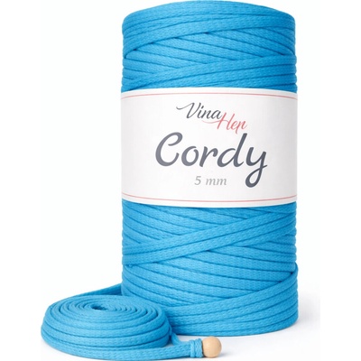 Cordy 5 mm světle tyrkysová 8123
