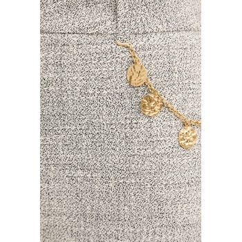 Nanushka Панталон Nanushka ALANDRA в сиво със стандартна кройка, с висока талия NW25SSPA30399 (NW25SSPA30399)